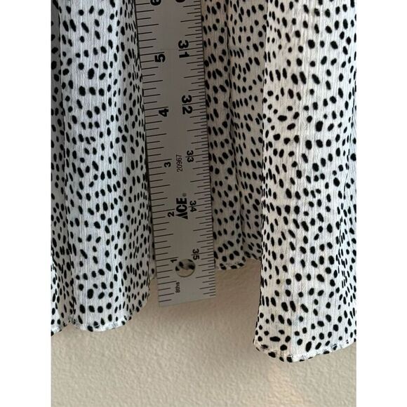 NWT Ted Baker Phenia Long Sleeve High Collar Flocked Spot Mini Dress Sz 1 (4US) - Picture 10 of 12